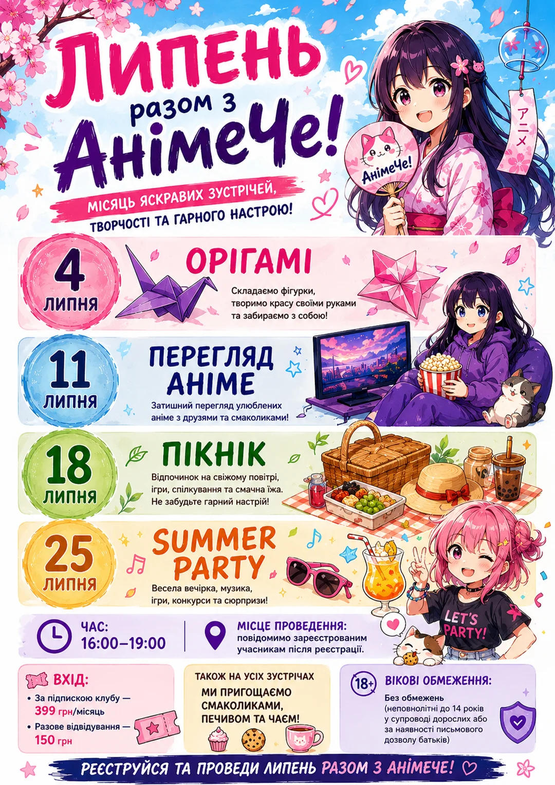 Липень разом з АнімеЧе